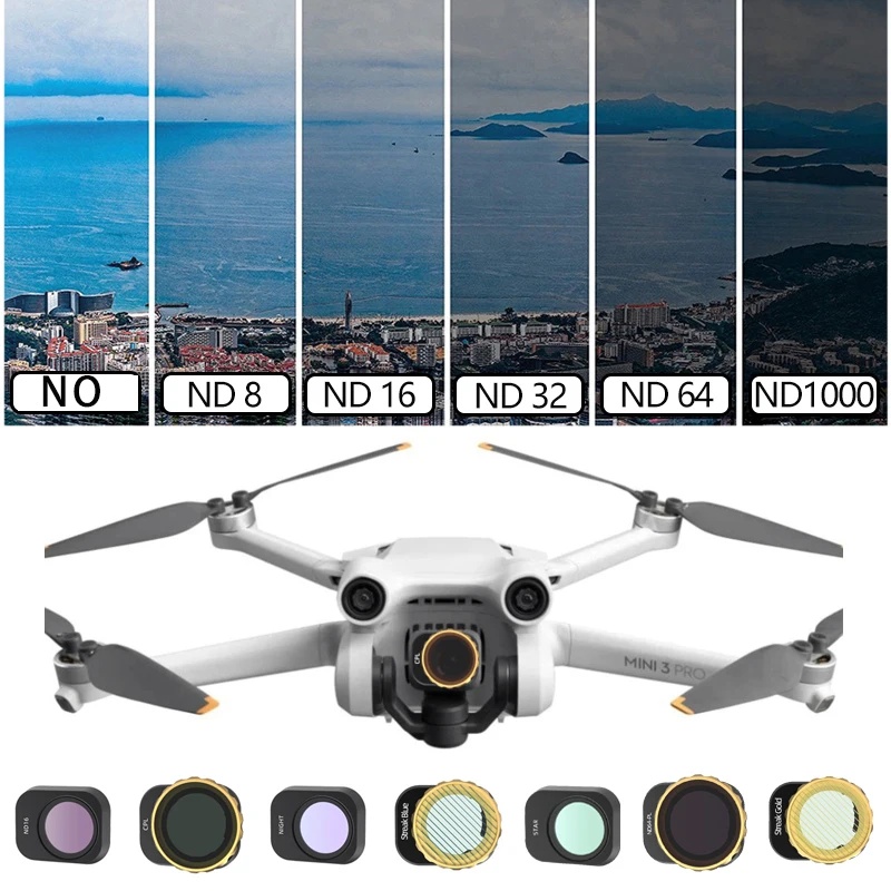 Drone Camera Filter - DJI Mini 3 Pro用ドローンフィルター カメラレンズフィルターキット MCUV