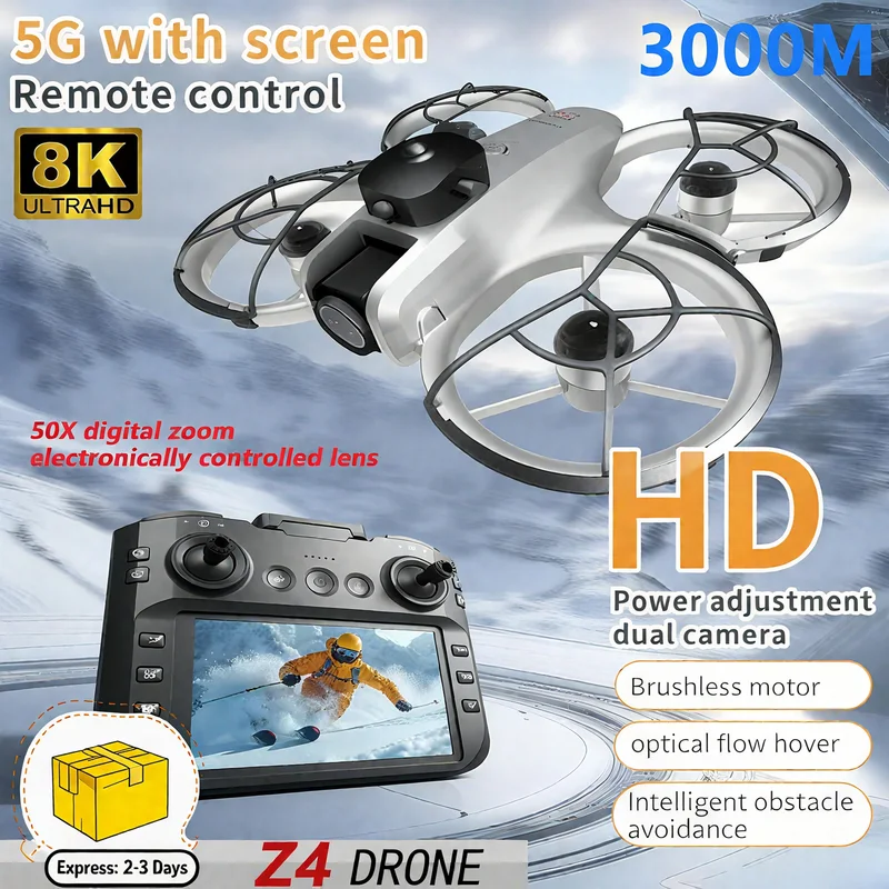 新型MINI Z4ドローン 4KプロフェッショナルWIFI  - Drone Camera Night Vision のレビューと価格
