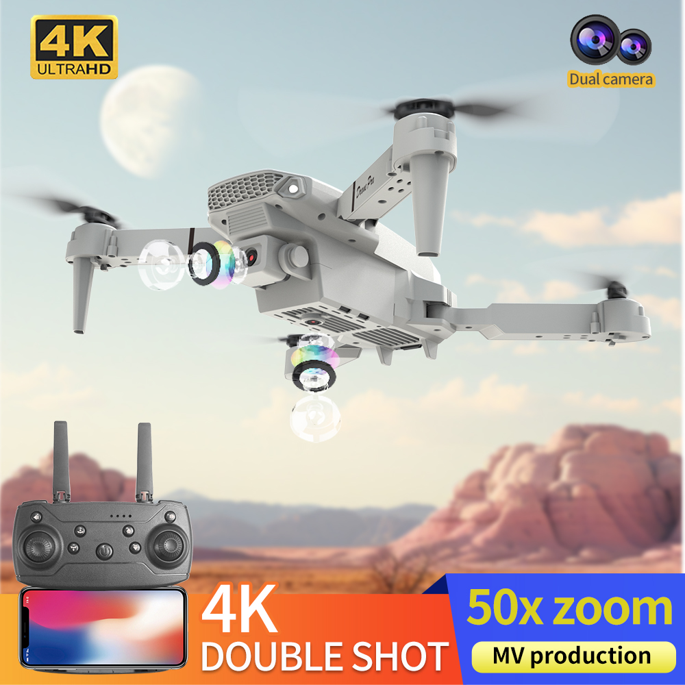 2026年新型 E88 プロ仕様 HD 4K RCドローン  - Drone Camera Night Vision のレビューと価格