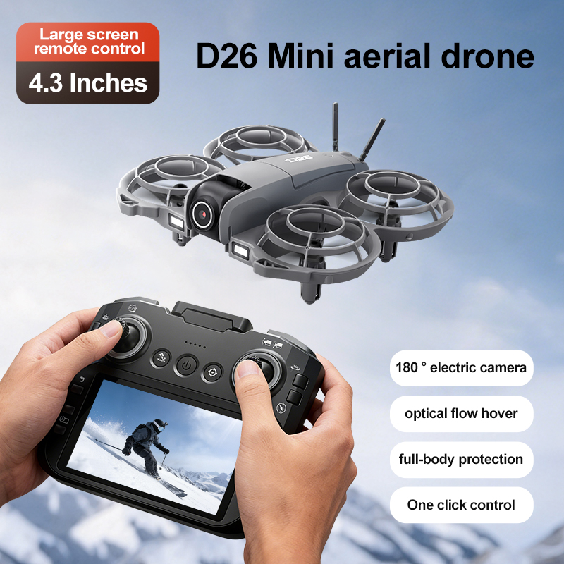 D26 ドローン 4K 空撮HD 180 °   カメラ付き - Drone Camera Night Vision のレビューと価格