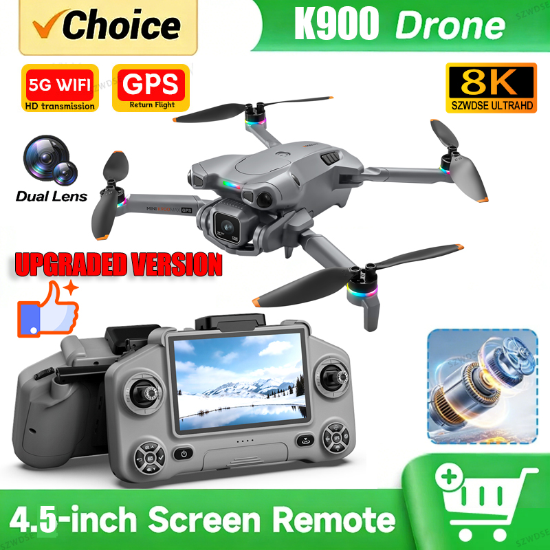 新型K900 MAX GPSドローン、4Kプロフェッショナル - Drone Camera Night Vision のレビューと価格