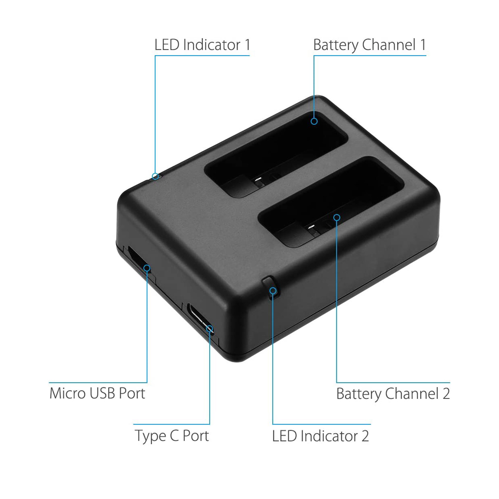 GOPRO Hero 5 充電器 AHDBT-501 バッテ - Drone Camera Action のレビューと価格