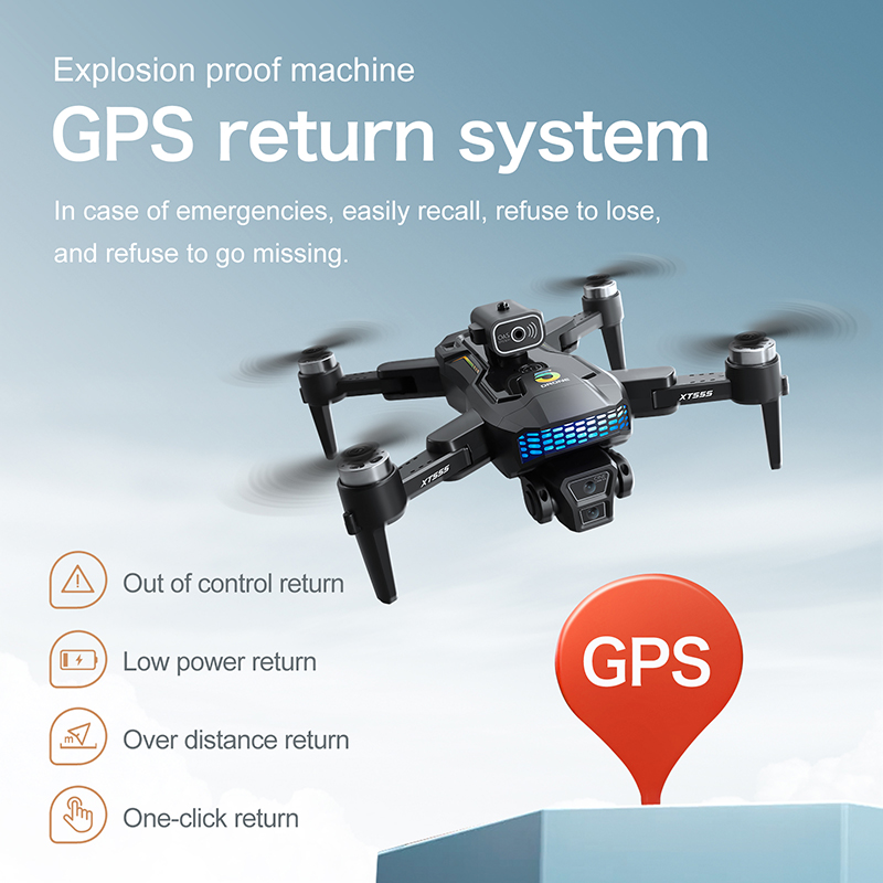 新型XT555 GPS RCドローン カメラ搭載 プロ仕様  - Drone Camera Professional のレビューと価格