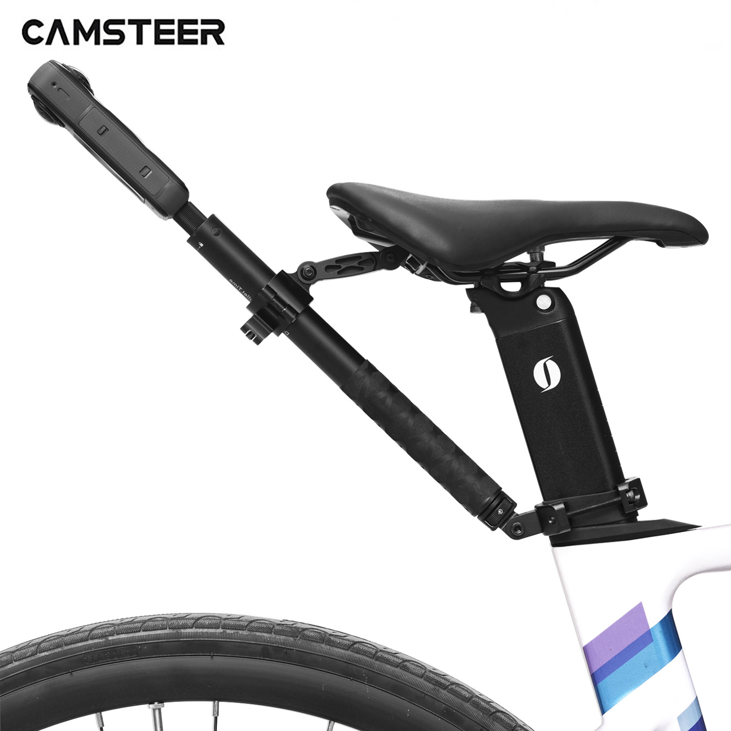 Camsteer プレミアム自転車ポストシート3人目視点マウ - Drone Camera Action のレビューと価格