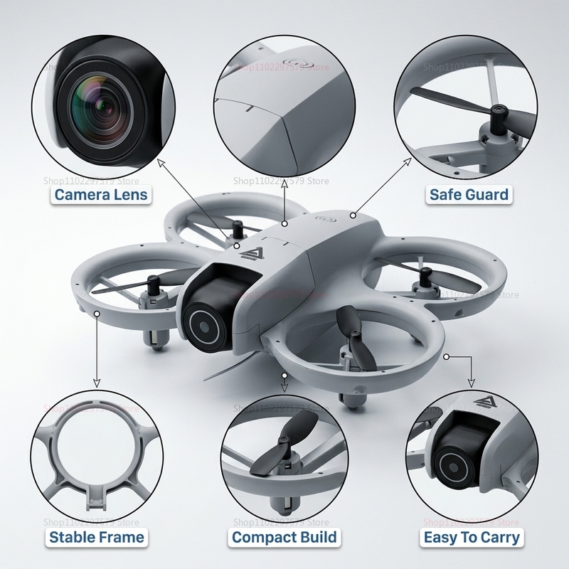 2026ミニRCドローン、8K HDカメラ搭載、WiFi F - Drone Camera Professional のレビューと価格